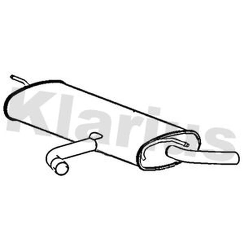 Klarius Tail Pipe Rear fits Seat Ateca 2016 on 1.6