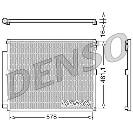 Denso Air Conditioning Condenser fits Toyota Land Cruiser Prado 2002-2010