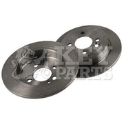 Key Parts Rear Brake Solid Discs & Pads fits Mini Mini 2001-2008