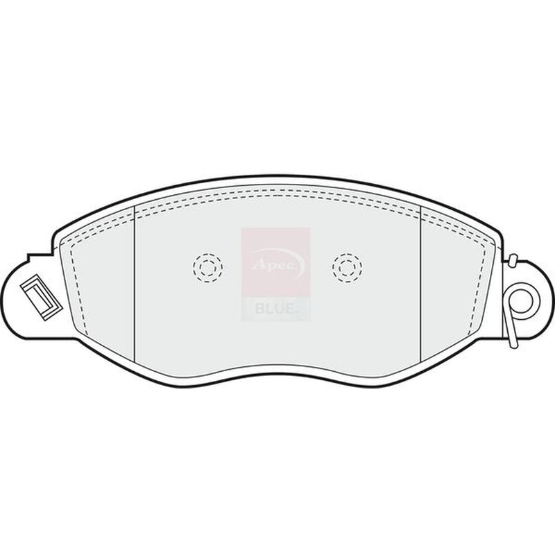 Apec Front Brake Pad Set fits Ford Transit 2000-2006 2.0