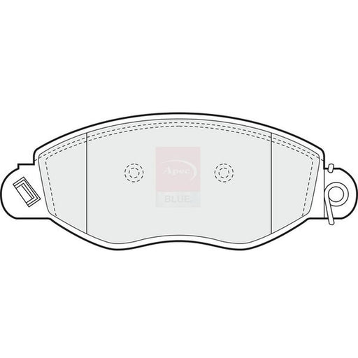 Apec Front Brake Pad Set fits Ford Transit 2000-2006 2.0