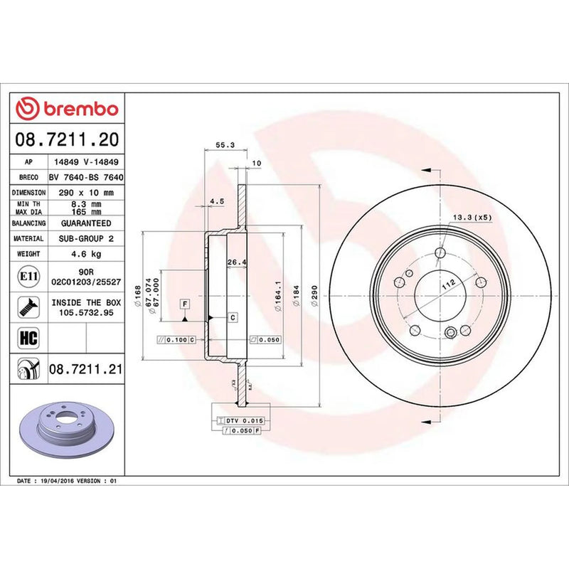 Brembo Front & Rear Brake Discs & Pads fits Mercedes-Benz C-Class T-Model