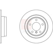 Apec 2 x Solid Rear Brake Discs SDK6775-x2