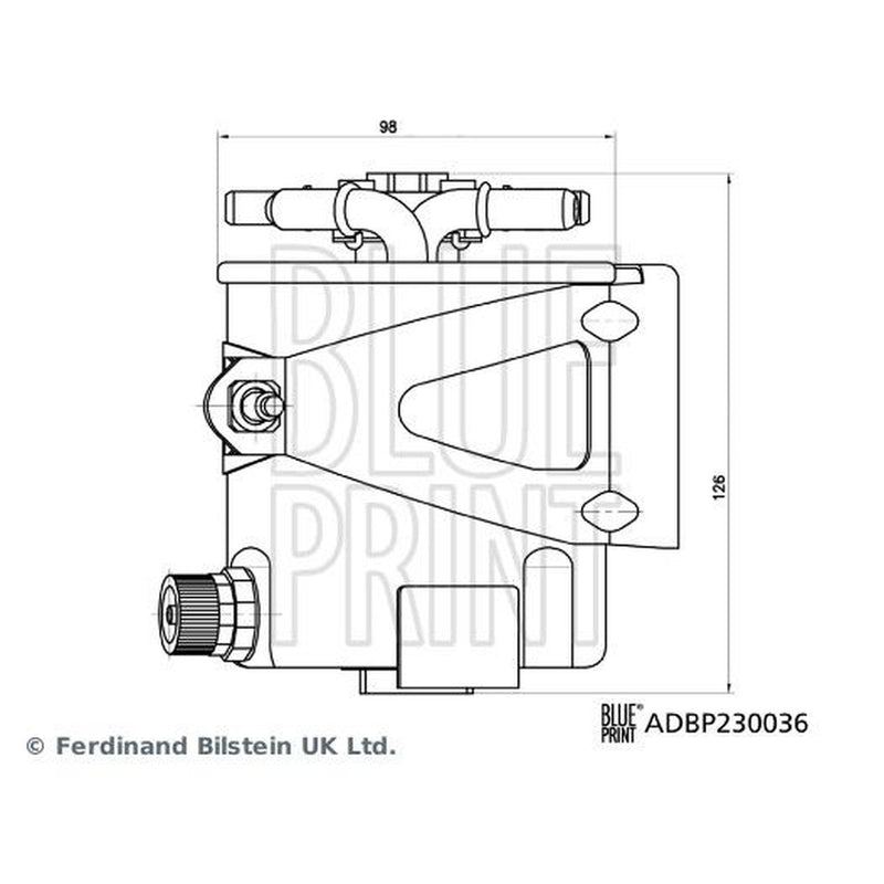 Blue Print Fuel Filter Element fits Dacia Logan 2005-2012 1.5