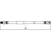 NAPA Brake Hydraulic Hose Line Rear fits Mercedes-Benz Cls 2011-2017