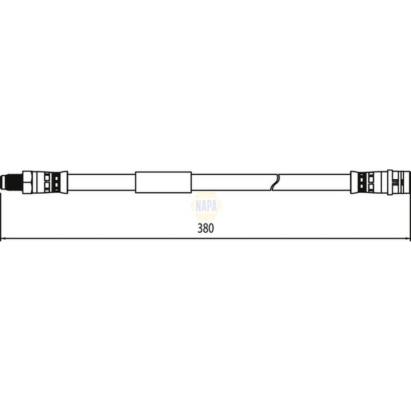 NAPA Brake Hydraulic Hose Line Rear fits Mercedes-Benz Cls 2011-2017