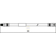 NAPA Brake Hydraulic Hose Line Rear NBH1216