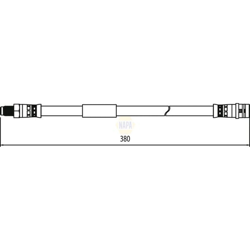 NAPA Brake Hydraulic Hose Line Rear NBH1216