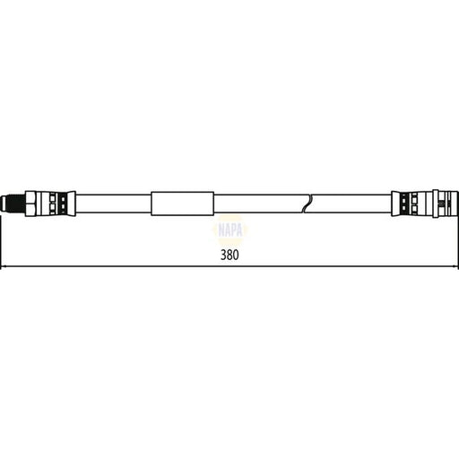 NAPA Brake Hydraulic Hose Line Rear NBH1216