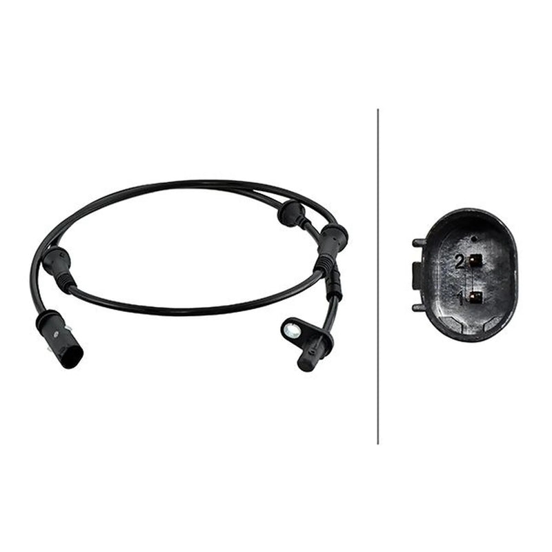 Hella ABS Wheel Speed Sensor Front fits BMW X3 2010-2017