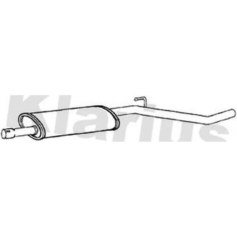 Klarius Box With Centre Pipe Centre fits Dacia Duster 2010-2018 1.6