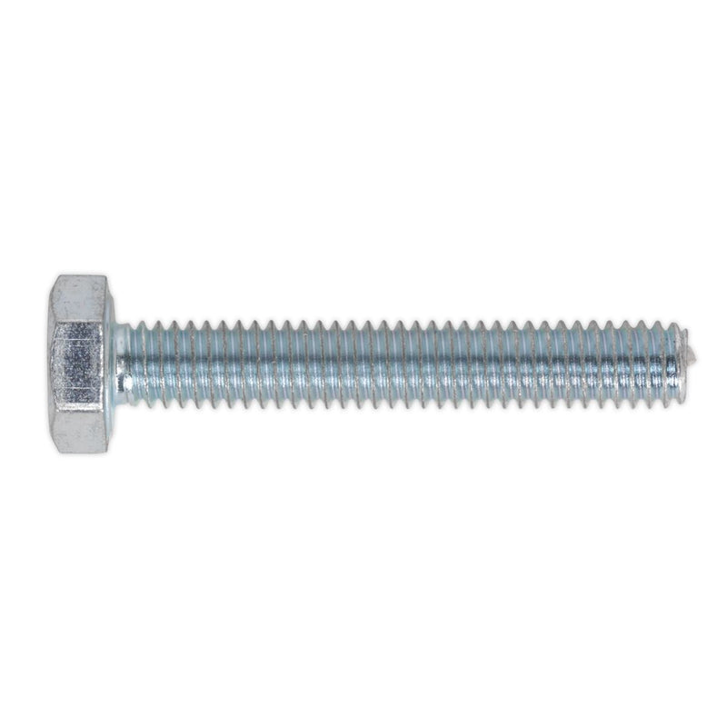 Sealey HT Setscrew M4 x 25mm 8.8 Zinc DIN 933 Pack of 50 SS425 Sealey  - Dynamic Drive