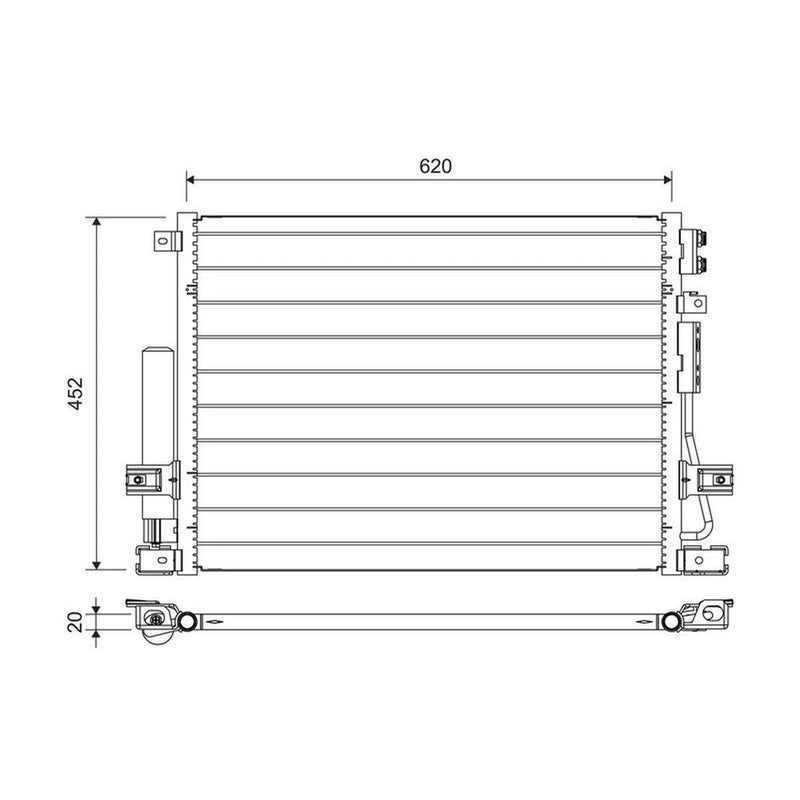 Valeo Air Conditioning Condenser 822705