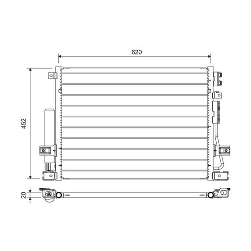 Valeo Air Conditioning Condenser 822705