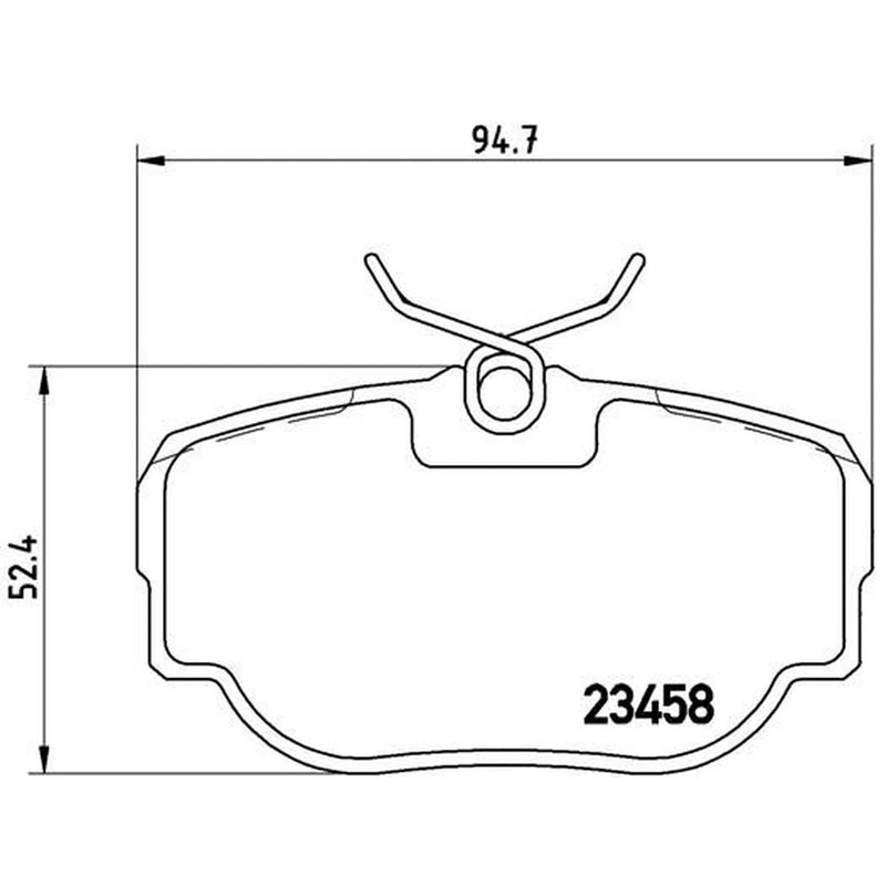 Brembo 4 x Rear Brake Pad Set fits Land Rover Discovery 1998-2004 2.5 4.0