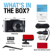 Ring Automotive RSDC2000 Smart Dash Cam WiFi Full HD 1080p 30fps 2" Screen G-Sen Ring Automotive - Dynamic Drive