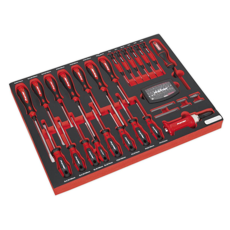 Superline PRO Tool Chest Combination 14 Drawer with 446pc Tool Kit - Red Superline Pro - Dynamic Drive