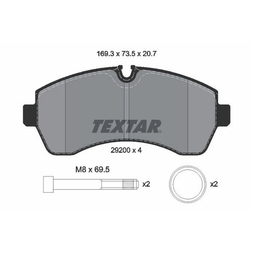 Textar Front Brake Pad Set 2920006
