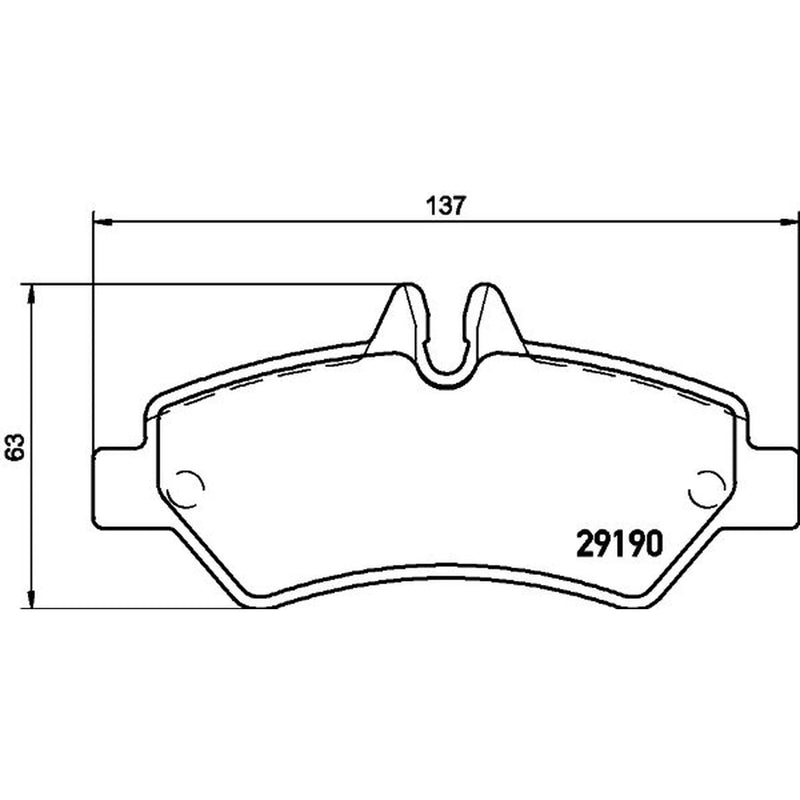 DON Rear Brake Pad Set fits Mercedes-Benz Sprinter 3,5-T 2006-2018