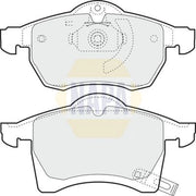 NAPA Front Brake Pad Set fits Opel Astra G 1998-2005 1.8 2.0 2.2