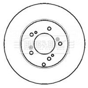 Borg & Beck Front Brake Vented Discs & Pads fits Honda Integra 2002-2007 2.0
