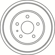 Abtex Brake Drum Assembly Rear BDM270