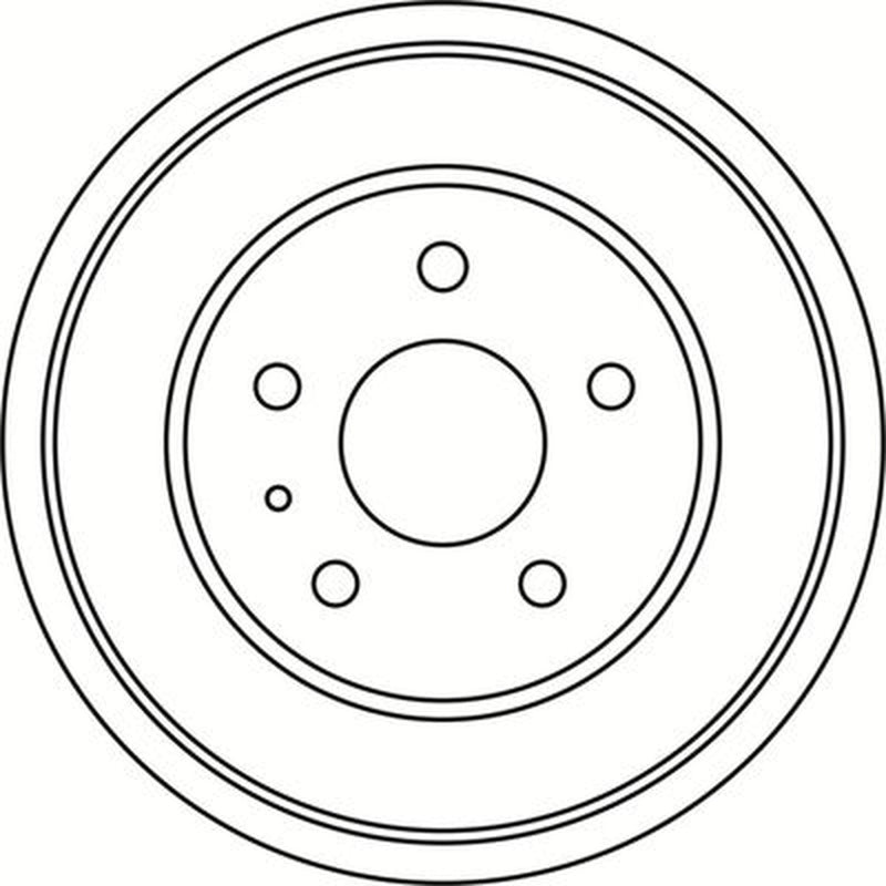 Abtex Brake Drum Assembly Rear fits Ford Ecosport 2013 on 1.0
