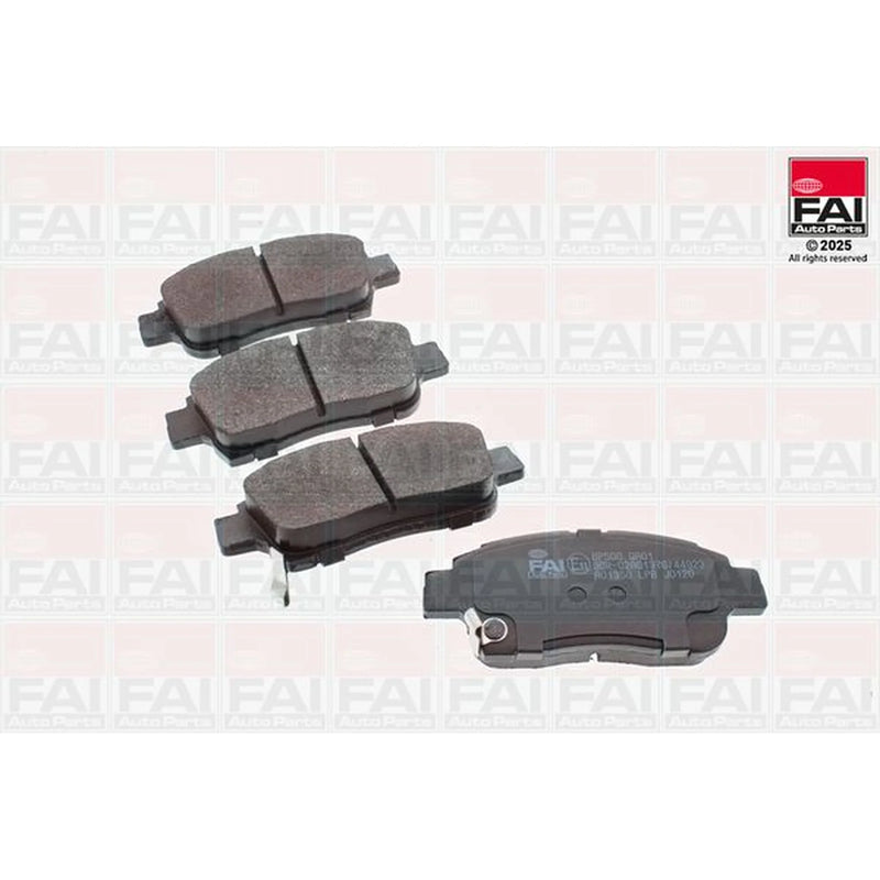 FAI Front Brake Pad Set fits Toyota Yaris/Vitz 1999-2005 1.0 1.3 1.4