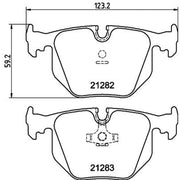 Mintex Front & Rear Pads fits Wiesmann MF3 Roadster 2003 on 3.0