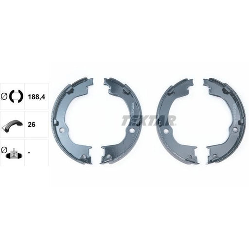 Textar Parking Brake Shoe Set 91067100