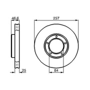 Bosch Front Brake Discs & Pads fits Toyota Hilux V Pickup 1988-1999 2.2 2.4