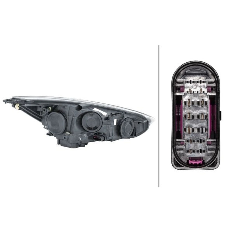 Hella Headlight Headlamp H7/H1 Left 1LE 354 827-091