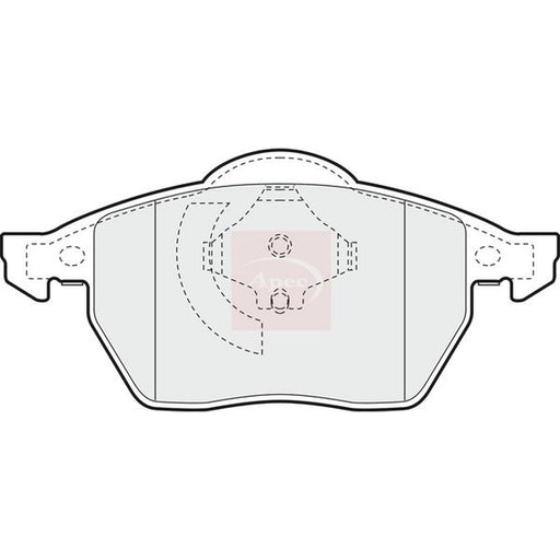 Apec Front Brake Pad Set fits Audi A3 1996-2003 1.8