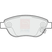 Apec Black Front Brake Pad Set fits Opel Corsa D 2006-2014 1.3