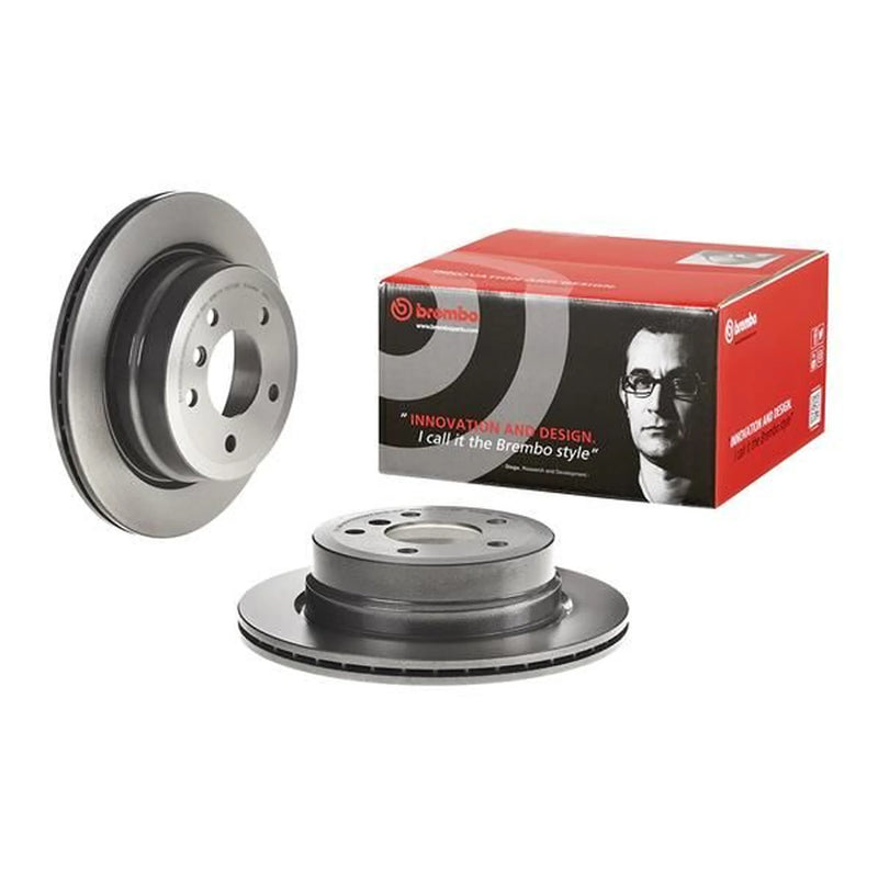 Brembo Rear Brake Internally Vented Discs & Pads fits BMW 1 2007-2013