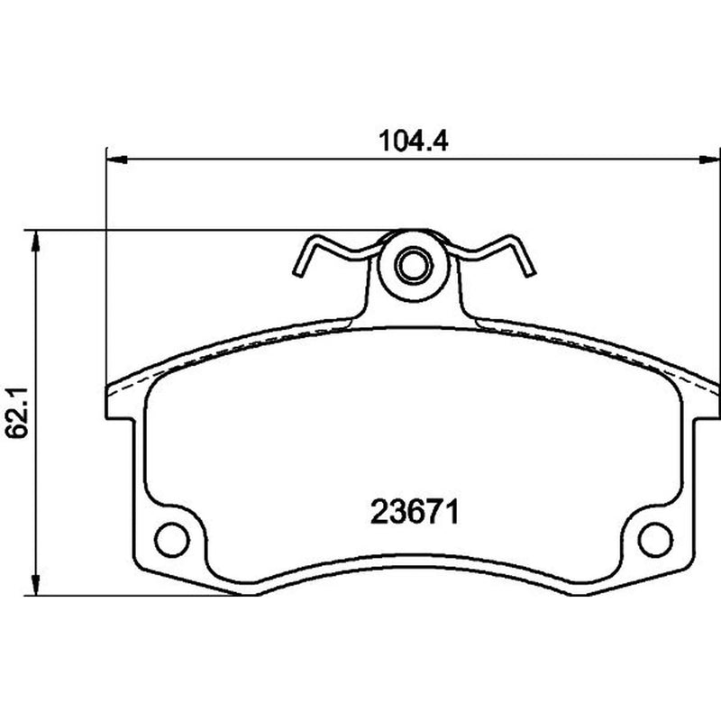 DON Front Brake Pad Set fits Lada 110 1995-2012 1.5 1.6 2.0