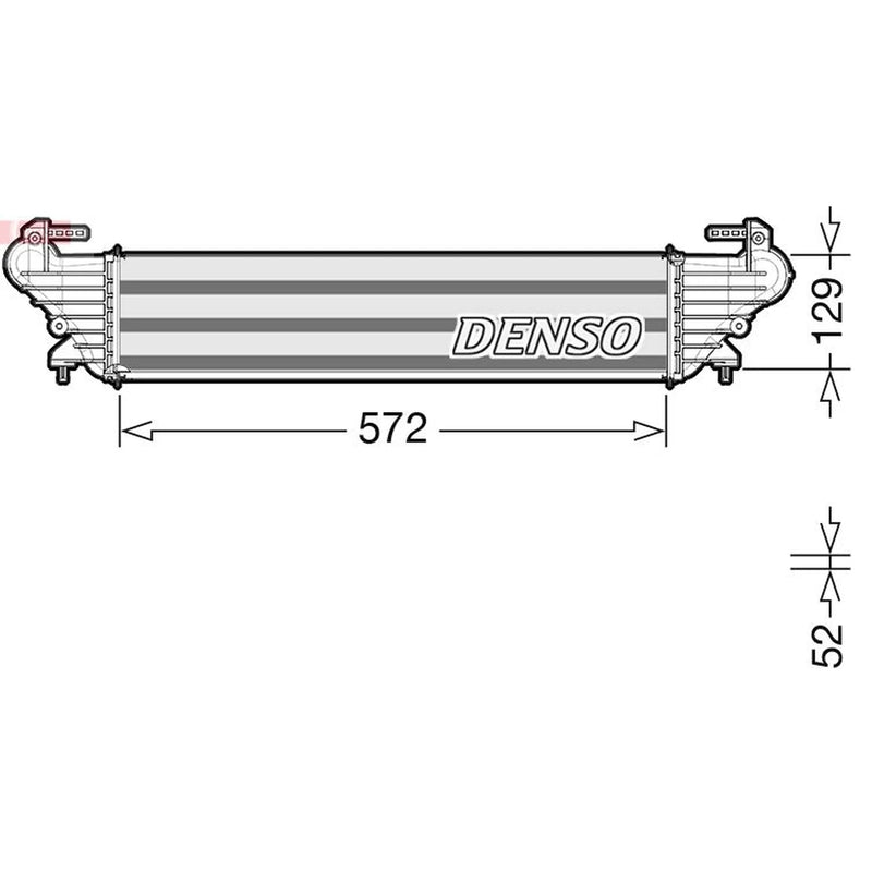 Denso Intercooler (Charge Air Cooler) fits Fiat 500L 2014 on 1.3