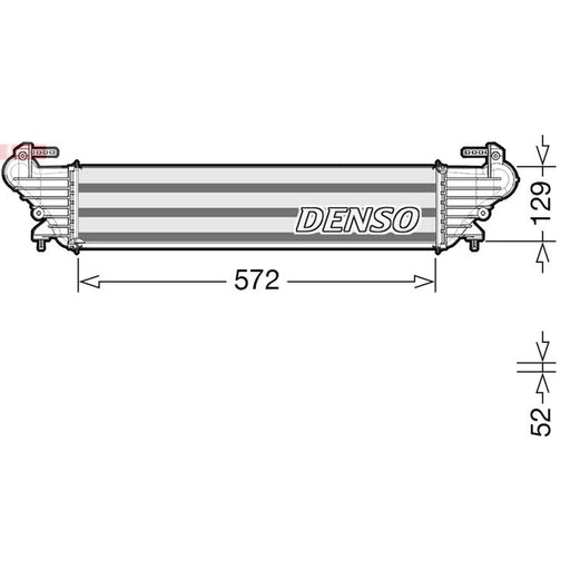 Denso Intercooler (Charge Air Cooler) fits Fiat 500L 2014 on 1.3