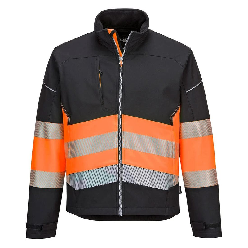 Portwest Pw3 Hi-Vis Class 1 Softshell Jacket (3L) 2XL PW375BKYXXL Portwest - Dynamic Drive