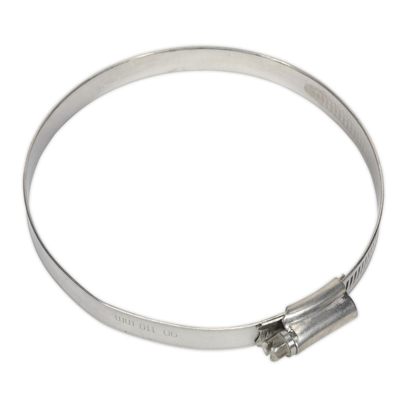Sealey Hose Clip Stainless Steel90-110mm Pack of 5 SHCSS4X Sealey - Dynamic Drive
