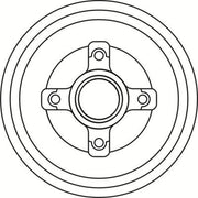 Abtex Brake Drum Assembly Rear BDM909