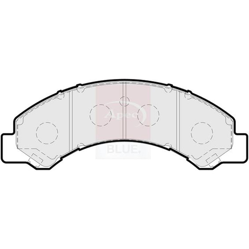 Apec Front Brake Pad Set fits Isuzu Grafter 2008 on