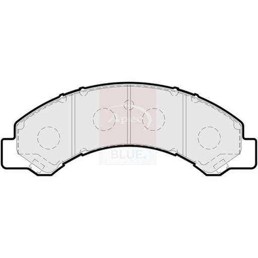 Apec Front Brake Pad Set fits Isuzu Grafter 2008 on