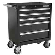Sealey Rollcab 5 Drawer with Ball-Bearing Slides Black AP33459B Sealey - Dynamic Drive