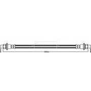 Borg & Beck Brake Hydraulic Hose Line inner BBH8336