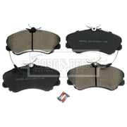Borg & Beck Front Brake Discs & Pads fits Fiat Ducato Panorama 1990-1994 1.9 2.5