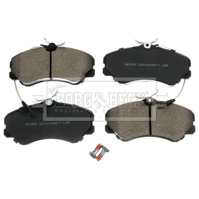 Borg & Beck Front Brake Discs & Pads fits Fiat Ducato Panorama 1990-1994 1.9 2.5