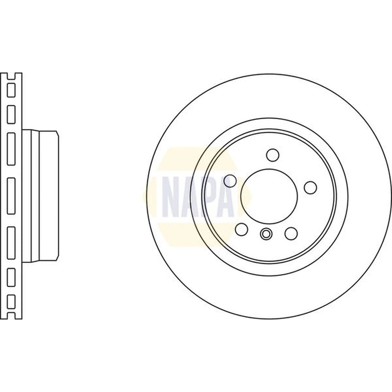 NAPA Front Brake Vented Discs & Pads fits Land Rover Range Rover 2004-2012 4.4