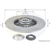 Comline Front & Rear Brake Discs & Pads fits Citroën C4 Cactus 2014-2018 1.2 1.6