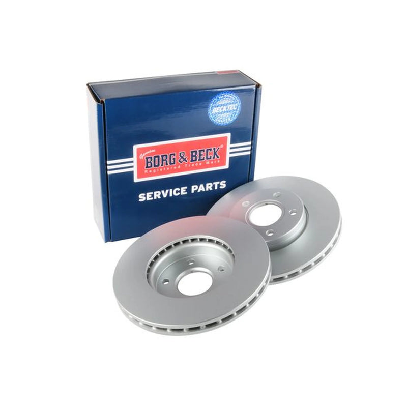 Borg & Beck Front & Rear Brake Discs & Pads fits Ford C-Max II 2010-2019 1.6